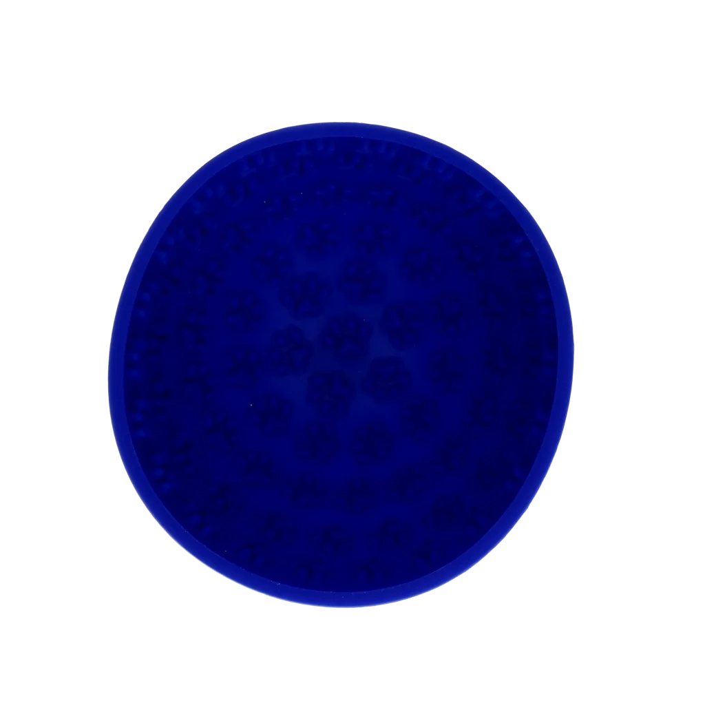 Gamelle anti-glouton pour chiens avec fond arrondi et picots, Ø 17 cm, Bleue – Eat Slow Live Longer Lick Mat Wobble Bowl – Image 2