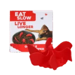 Insert anti glouton pour gamelle de chien avec ventouses, rouge M, diamètre de la base 11,5 cm – Eat Slow Live Longer Gobble Stopper