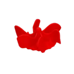 Insert anti glouton pour gamelle de chien avec ventouses, rouge S, diamètre à la base 9,5 cm – Eat Slow Live Longer Gobble Stopper – Image 3