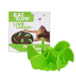 Insert anti-glouton pour gamelle de chien avec ventouses, vert M, diamètre de la base 11,5 cm – Eat Slow Live Longer Gobble Stopper