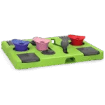 Puzzle pour chien pour croquettes et friandises avec pieds antidérapants – Eat Slow Live Longer Puzzle Rectangle – Image 3