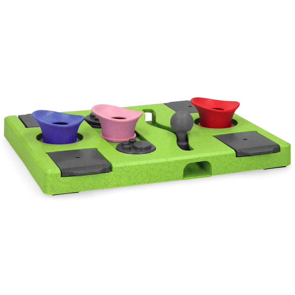 Puzzle pour chien pour croquettes et friandises avec pieds antidérapants – Eat Slow Live Longer Puzzle Rectangle – Image 3