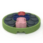 Puzzle pour chien avec éléments coulissants pour croquettes et friandises – Eat Slow Live Longer Puzzle Disc – Image 2