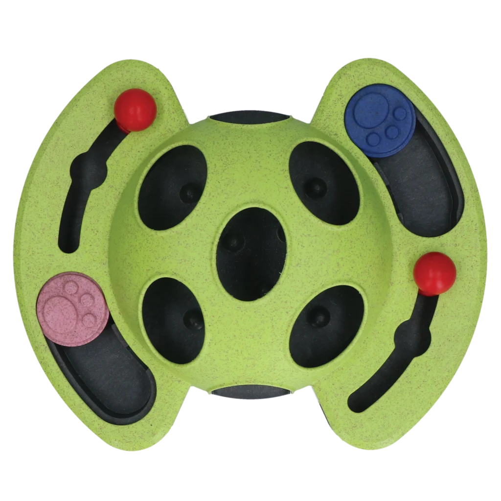 Puzzle pour chien pour croquettes et friandises avec pieds antidérapants – Eat Slow Live Longer Puzzle Beetle – Image 3