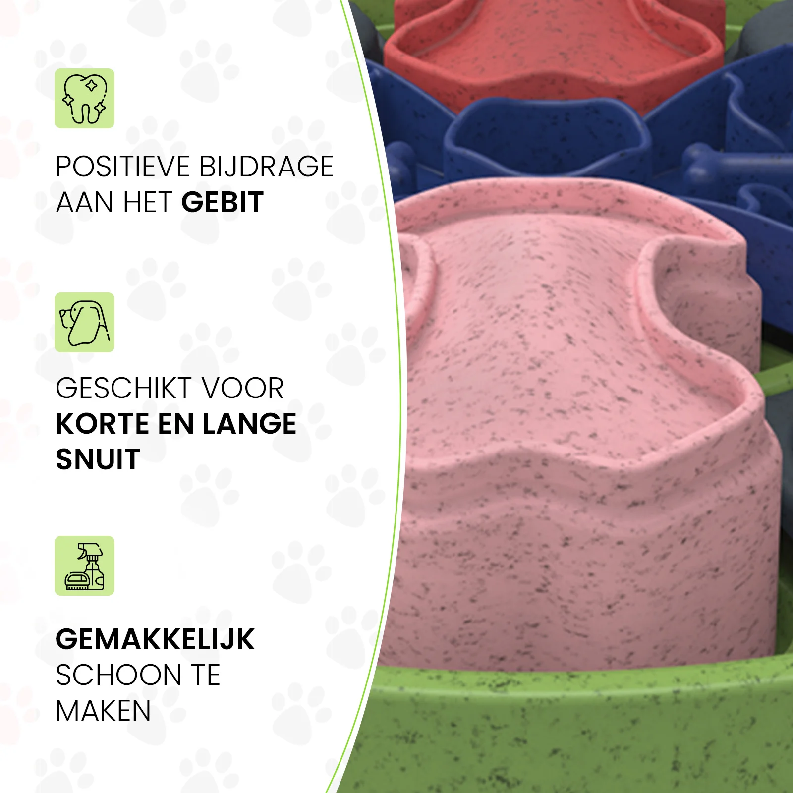 Puzzle pour chien avec éléments coulissants pour croquettes et friandises – Eat Slow Live Longer Puzzle Disc – Image 5