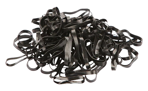 Élastiques en silicone pour tresser la crinière et la queue, noirs – Image 1