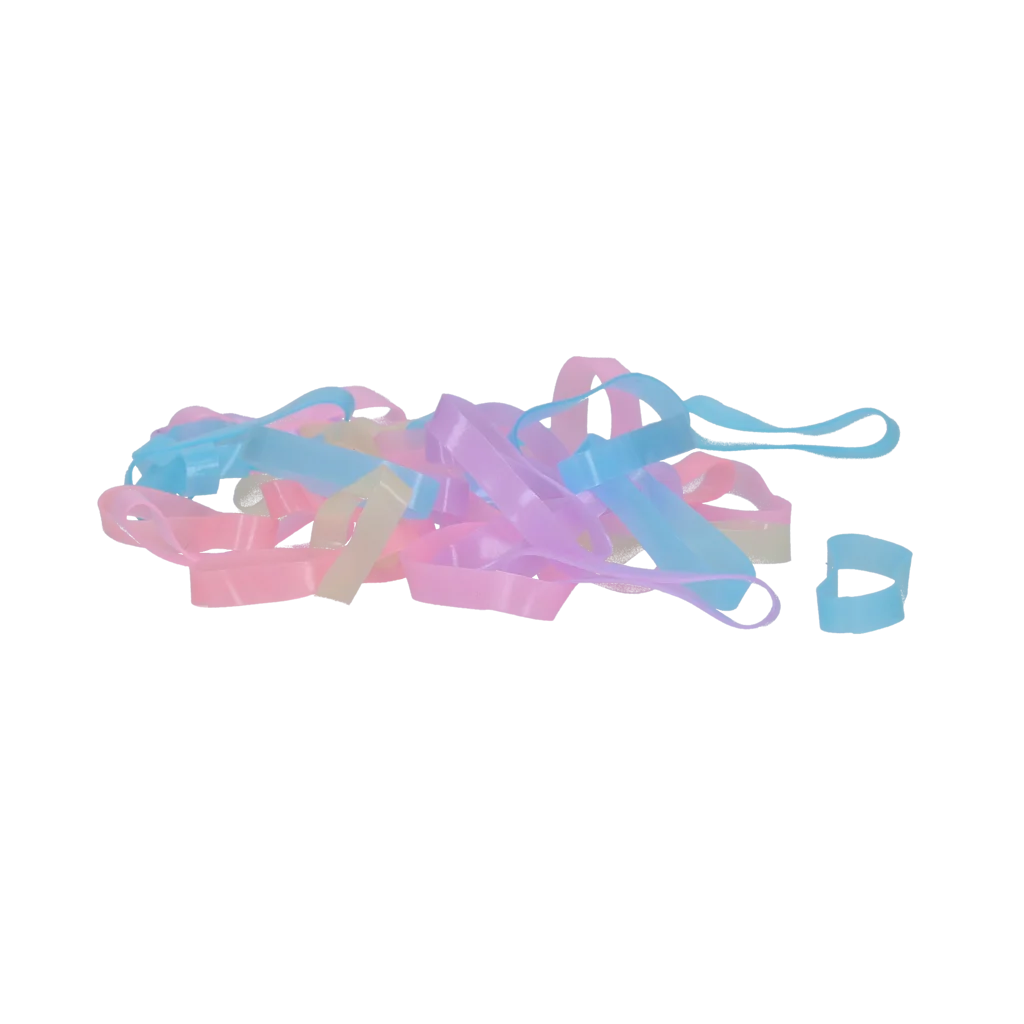 Élastiques à tresser en silicone, 500 pièces, multicolores – Excellent Horse Rubber Bands Silicone – Image 2