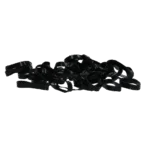 Élastiques à tresser en silicone, 500 pièces, noir – Excellent Horse Rubber Bands Silicone – Image 2