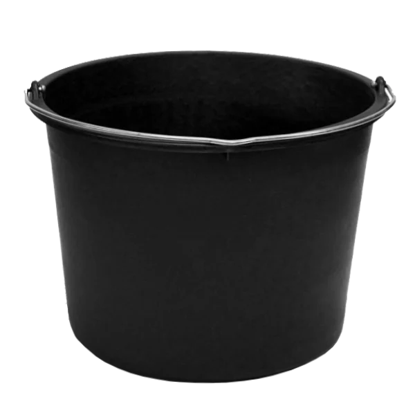 Seau noir gradué 12 l