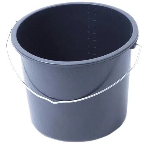 Seau noir gradué 12 l – Image 2