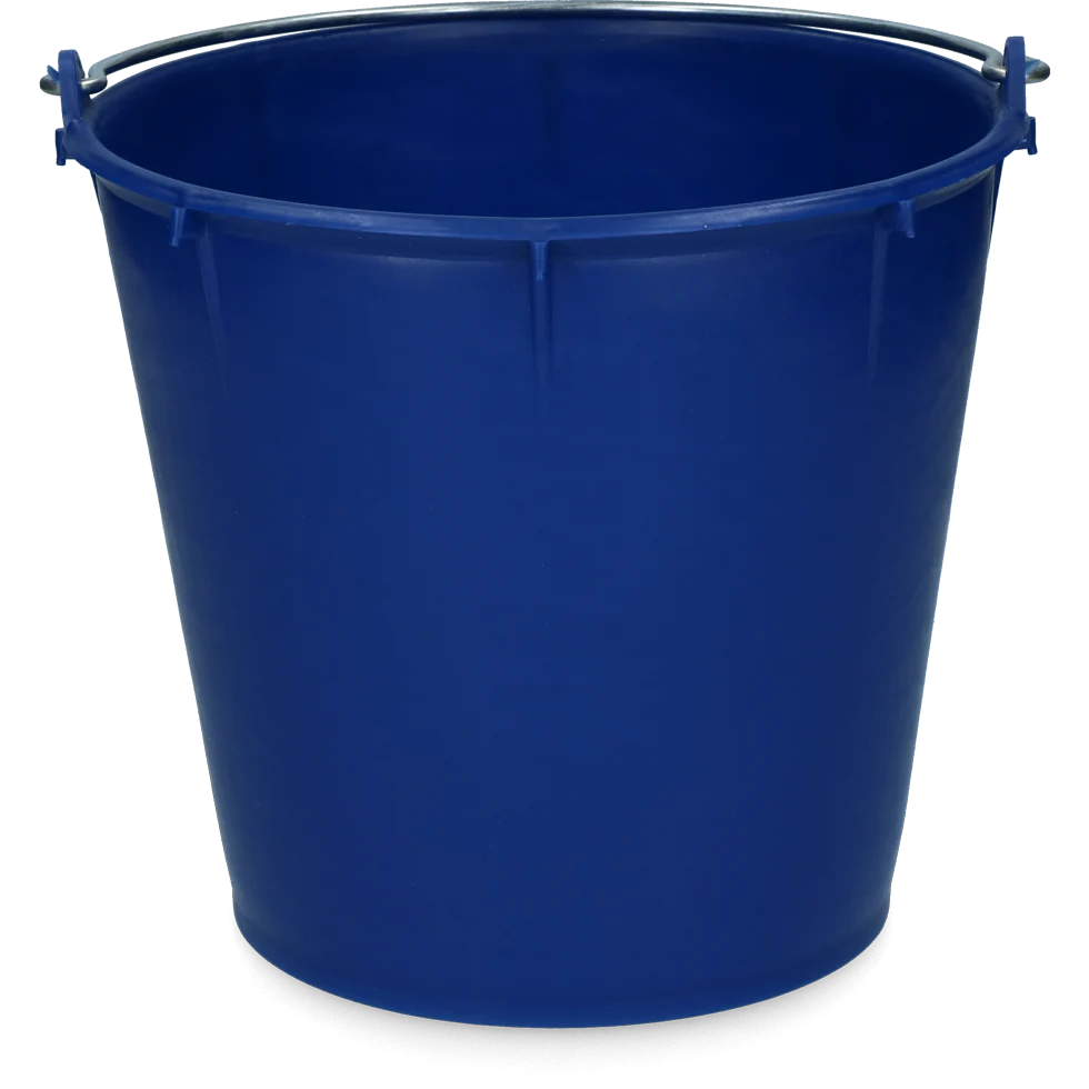 Seau avec anse galvanisée 7 l Bleu foncé – Vplast – Image 1