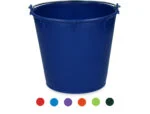 Seau avec anse galvanisée 7 l Bleu foncé – Vplast – Image 2