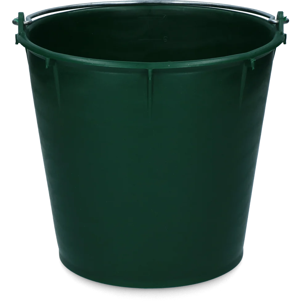 Seau avec anse galvanisée 7 l Vert – Vplast – Image 1