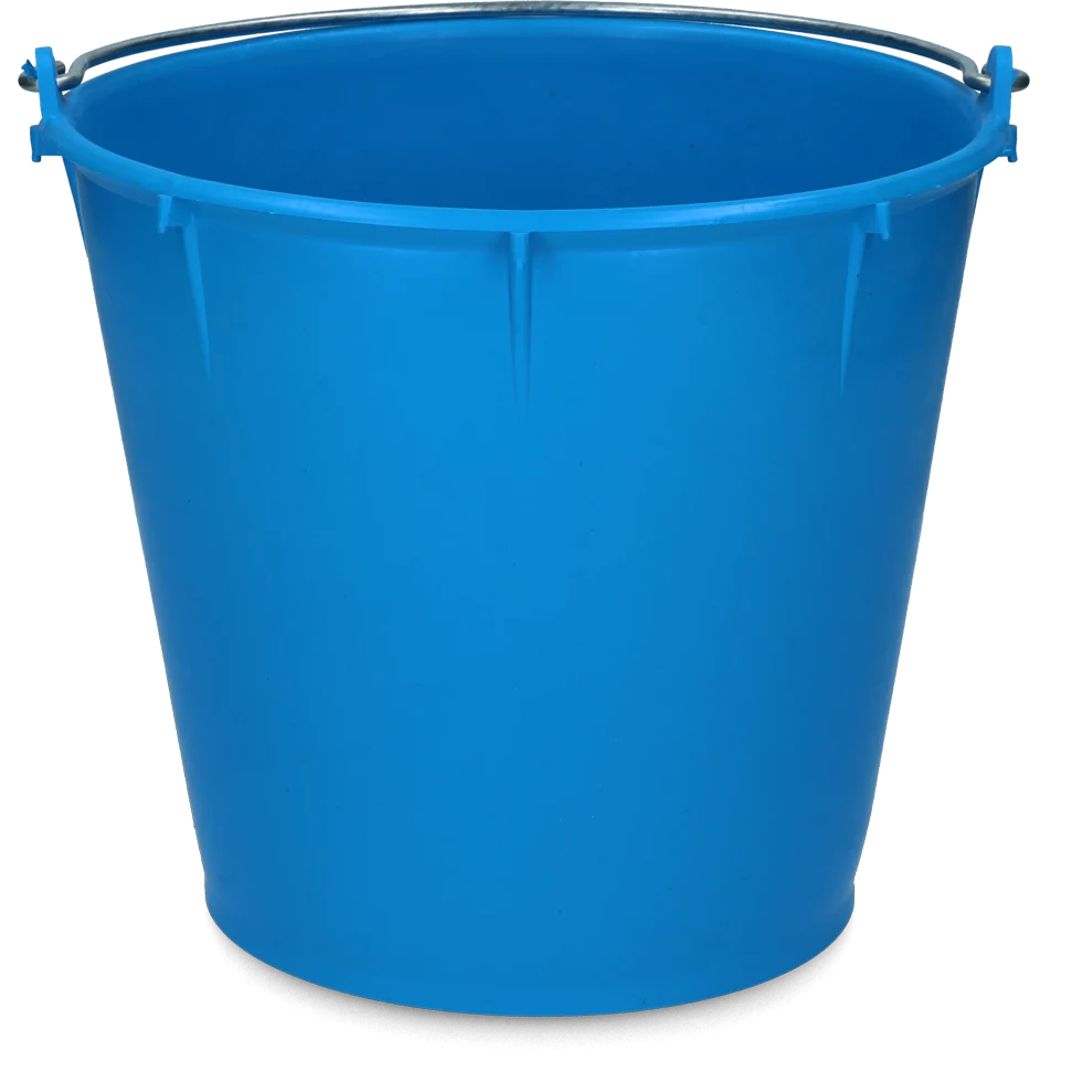 Seau avec anse galvanisée 7 l bleu roi – Vplast – Image 1