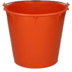 Seau avec anse galvanisée 7 l orange – Vplast – Image 2
