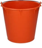 Seau avec anse galvanisée 7 l orange – Vplast