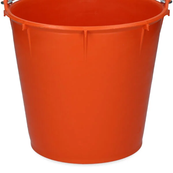 Seau avec anse galvanisée 7 l orange – Vplast