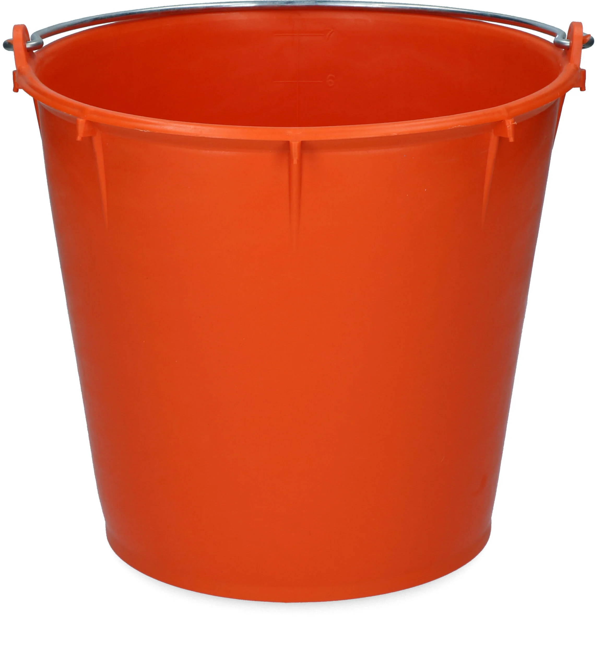 Seau avec anse galvanisée 7 l orange – Vplast – Image 1