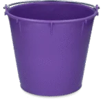 Seau avec anse galvanisée 7 l violet – Vplast