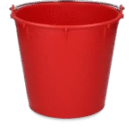 Seau avec anse galvanisée 7 l rouge – Vplast – Image 2