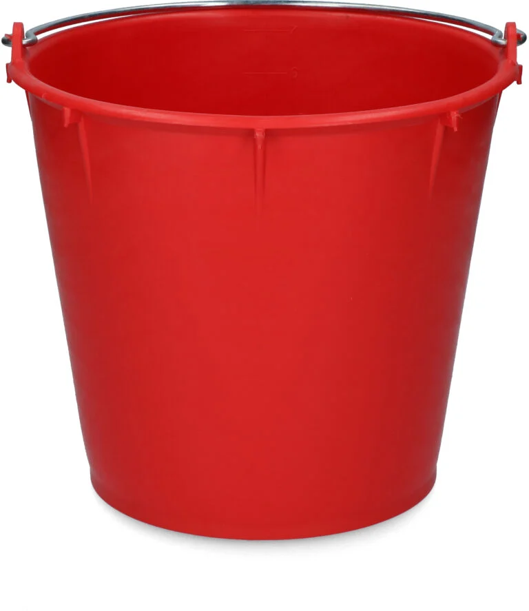 Seau avec anse galvanisée 7 l rouge – Vplast