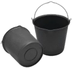 Seau avec bec verseur, 15 l, noir – Vplast