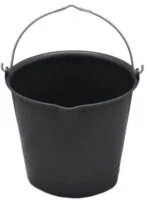 Seau avec bec verseur, 15 l, noir – Vplast – Image 4