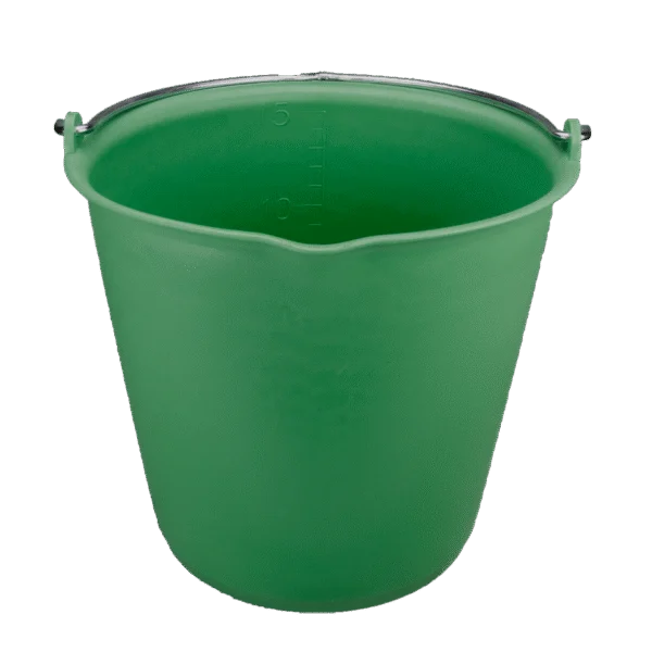 Seau avec bec verseur 15 l vert foncé – Vplast