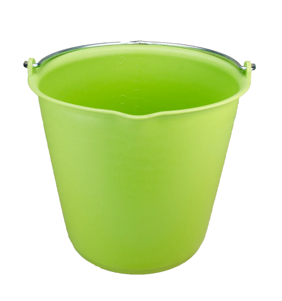 Seau avec bec verseur 15 l vert – Vplast – Image 1