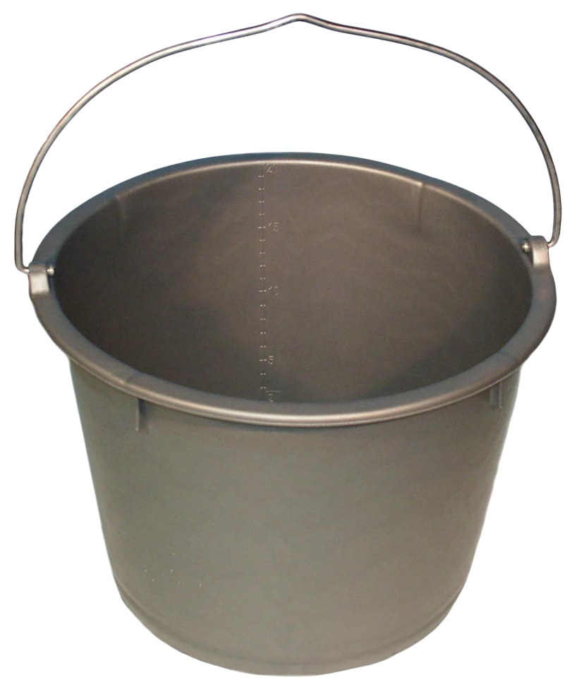 Seau avec graduations 20 l gris – Vplast – Image 1