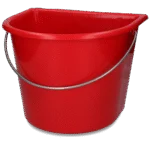 Seau à côté plat 15 l rouge – Vplast