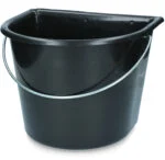 Seau à côté plat 15 l noir – Vplast