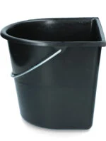 Seau à côté plat 15 l noir – Vplast – Image 3