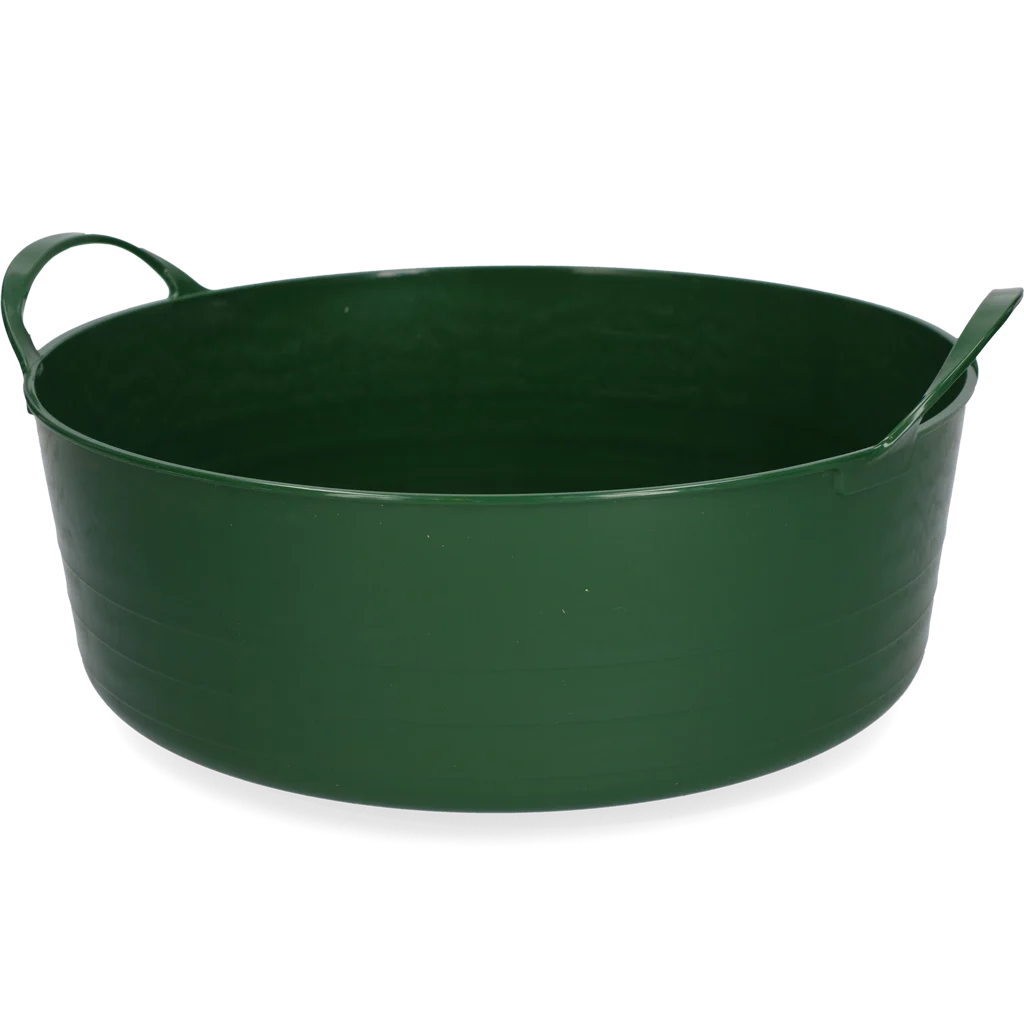 Seau flexible avec poignées, 6 l, vert – Vplast V-Trug Flexi – Image 1