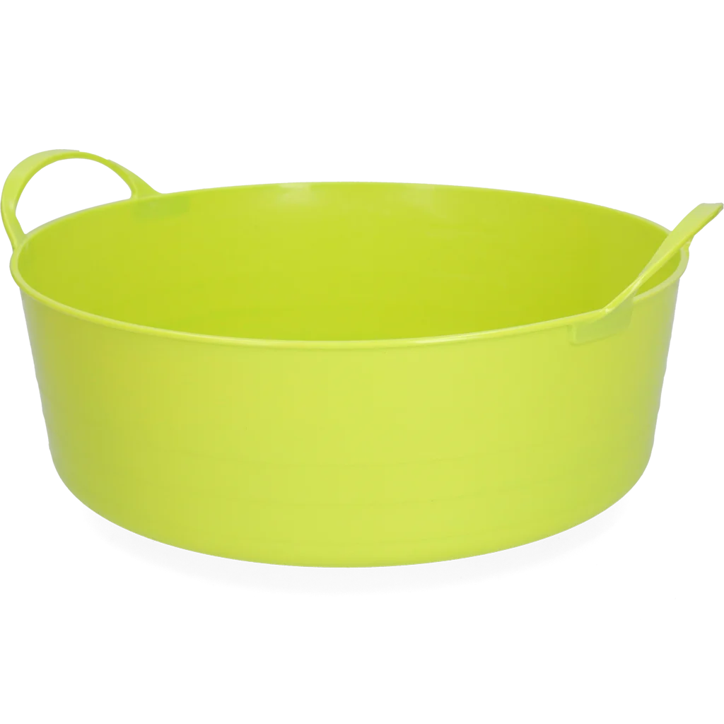 EMME000213L.png Seau souple avec poignées, 6 l, vert citron – Vplast V-Trug Flexi – Image 1