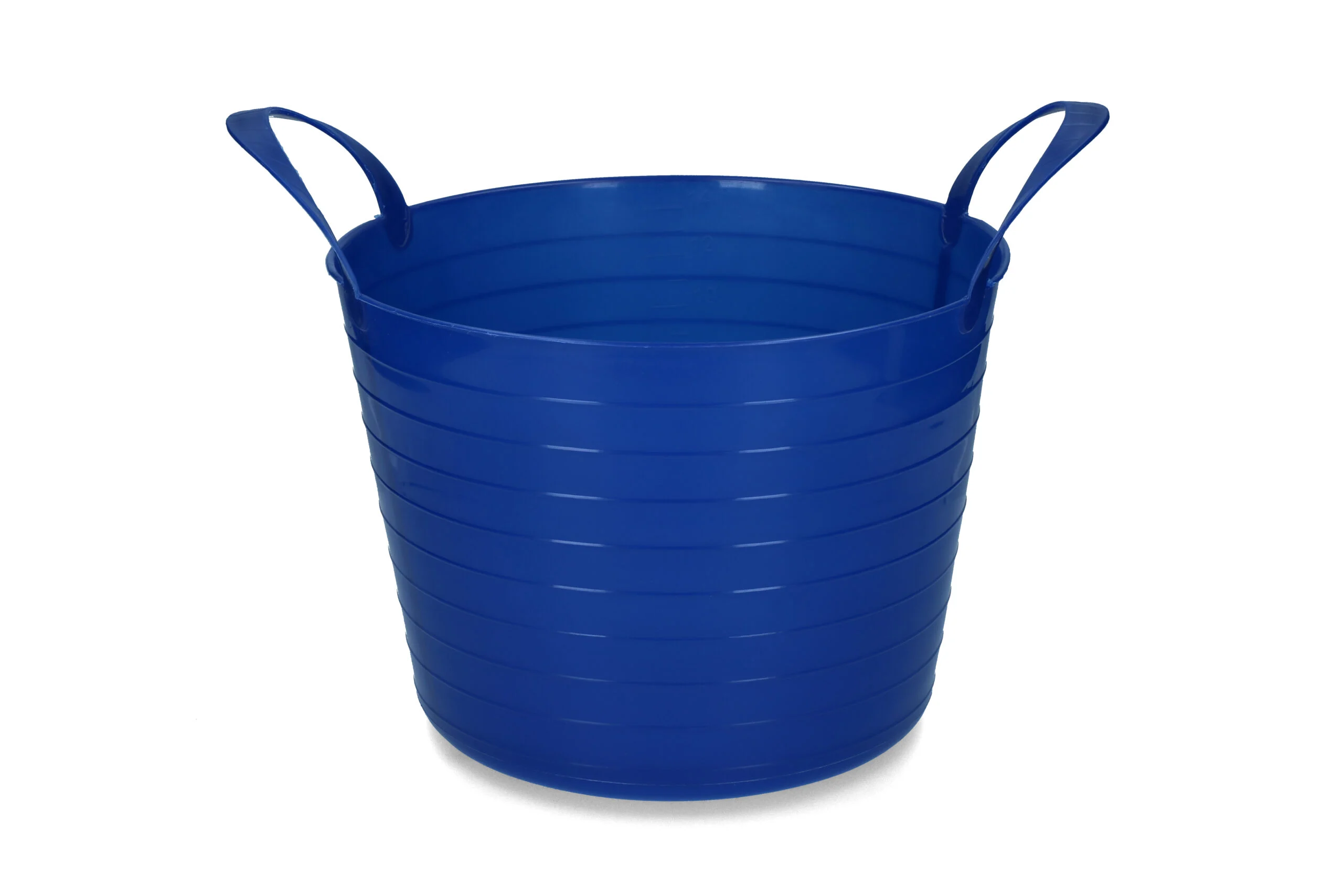Seau flexible à deux poignées, 14 l, bleu – Vplast V-Trug Flexi – Image 1