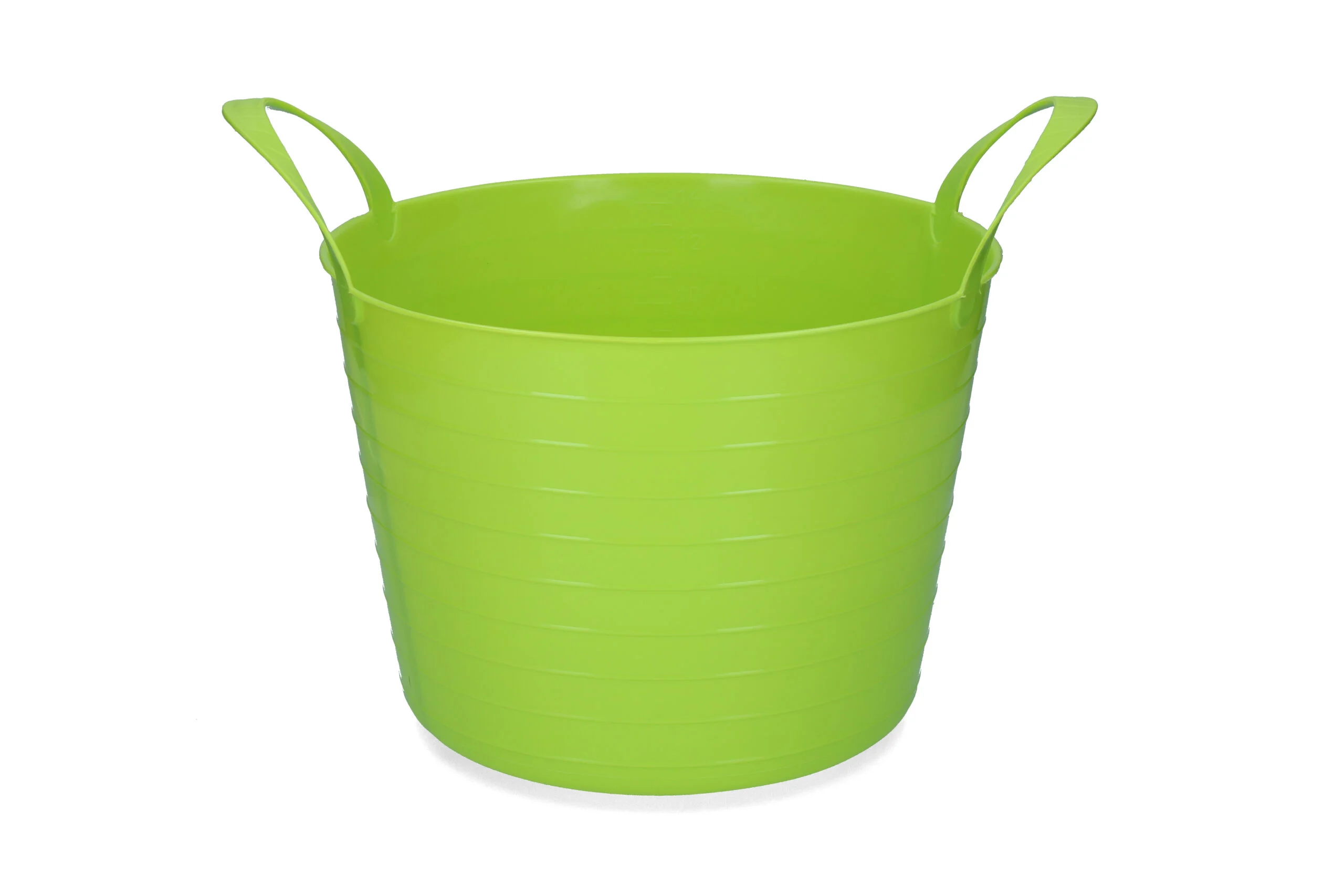 Seau flexible à deux poignées, 14 l, vert citron – Vplast V-Trug Flexi – Image 1