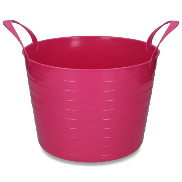 Seau souple à deux poignées, 14 l, rose – Vplast V-Trug Flexi