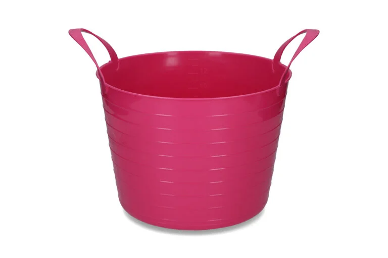 Seau souple à deux poignées, 14 l, rose – Vplast V-Trug Flexi