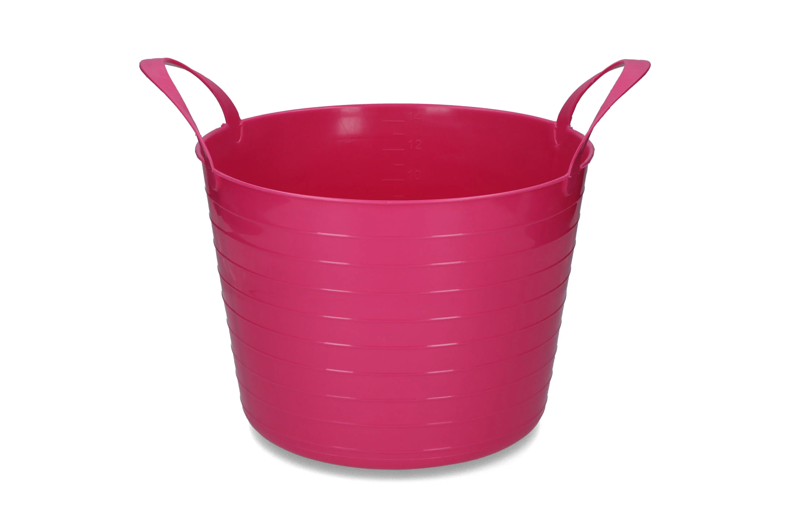 Seau souple à deux poignées, 14 l, rose – Vplast V-Trug Flexi – Image 1