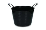 Seau souple avec deux poignées, 14 l, noir – Vplast V-Trug Flexi