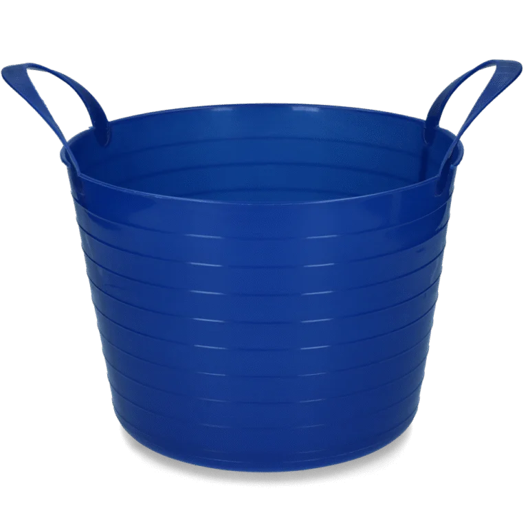 Seau flexible avec deux poignées, 40 l, bleu – Vplast V-Trug Flexi