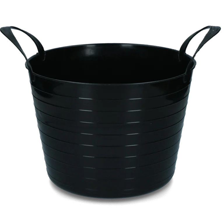 Bac souple avec deux poignées, 40 l, noir – Vplast V-Trug Flexi