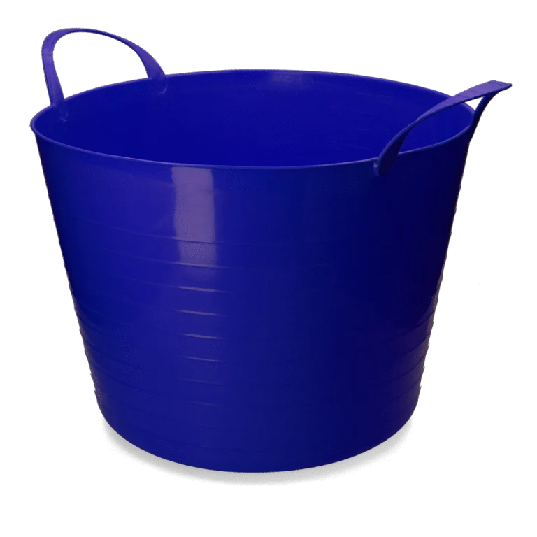 Seau flexible avec poignées, 65 l, bleu – Vplast V-Trug Flexi