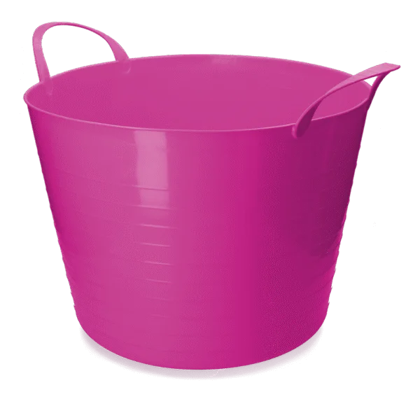 Seau flexible avec poignées, 65 l, rose – Vplast V-Trug Flexi