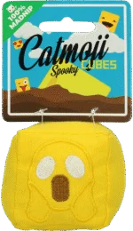 Cube de jeu pour chats avec MADNIP, Ø 7 cm – Catmoji Cube Spooky – Image 3