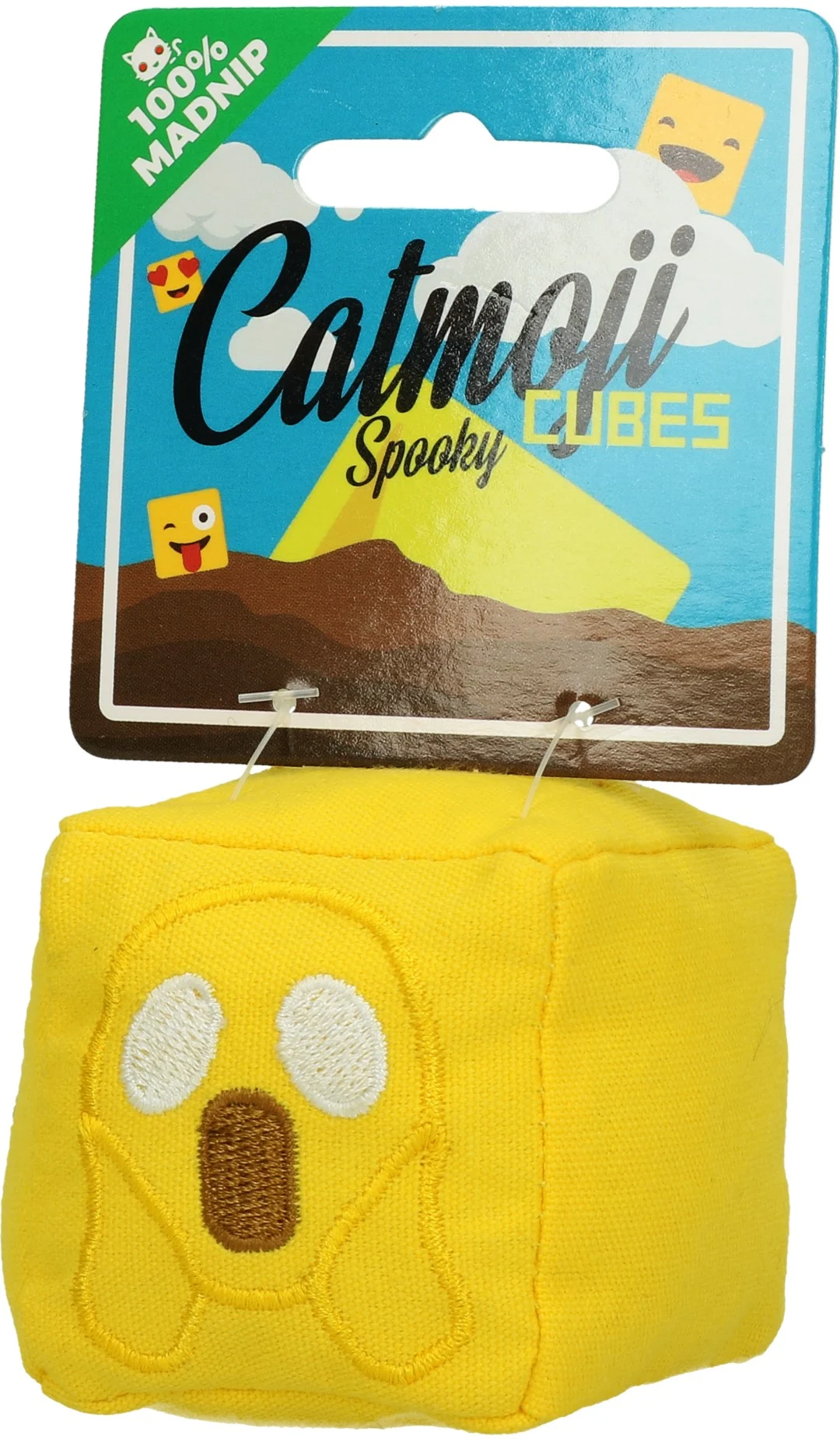 Cube de jeu pour chats avec MADNIP, Ø 7 cm – Catmoji Cube Spooky – Image 5