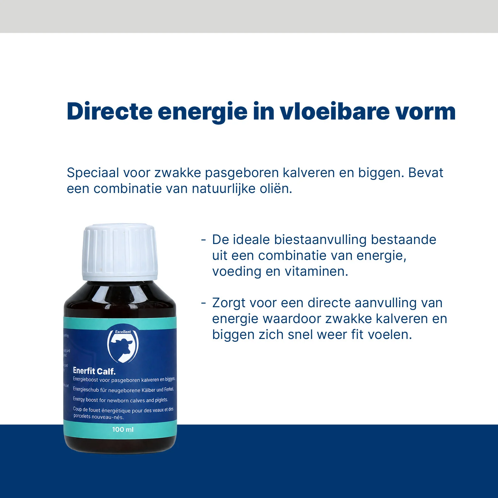Complément énergétique pour veaux nouveau-nés et porcelets 100 ml – Excellent Enerfit – Image 2