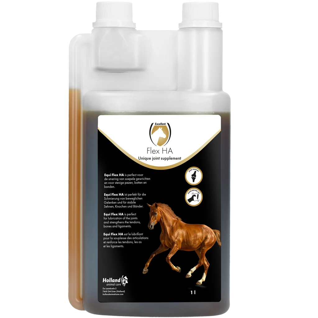 EQUI0001B.png Complément articulaire pour chevaux avec glucosamine et MSM, 1 l – Excellent Horse Flex HA – Image 1