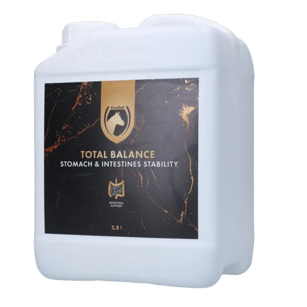 Complément alimentaire pour chevaux à base d’acides humiques et de minéraux, 2,5 l – Excellent Horse Total Balance